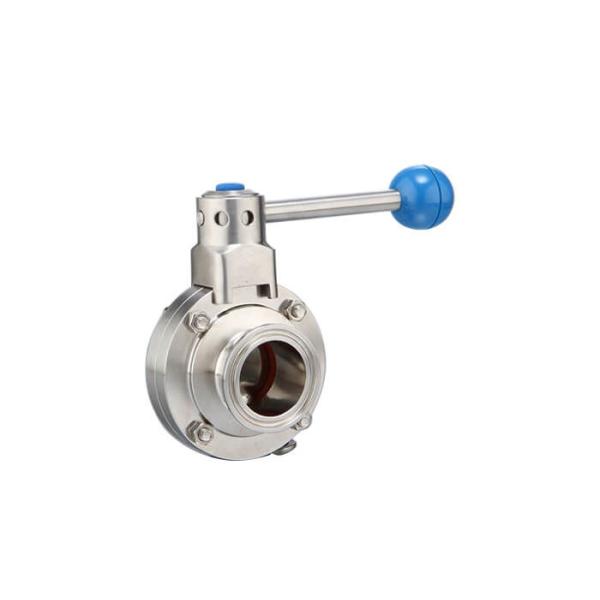 Clamp End Butterfly Stainless Steel Sanitary Valves Welding Threaded Screwed