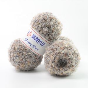 Blended Loop Yarn Recycled Polyester Imitate Alpaca Wool Yarn