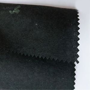 Recycled Cotton Embroidery Backing Nonwoven Interlining Fabric Black Tear Away