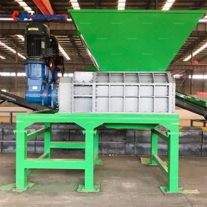 High Quality Automatic Scrap Car Tire Rubber Recycling Machine Double Shaft Low