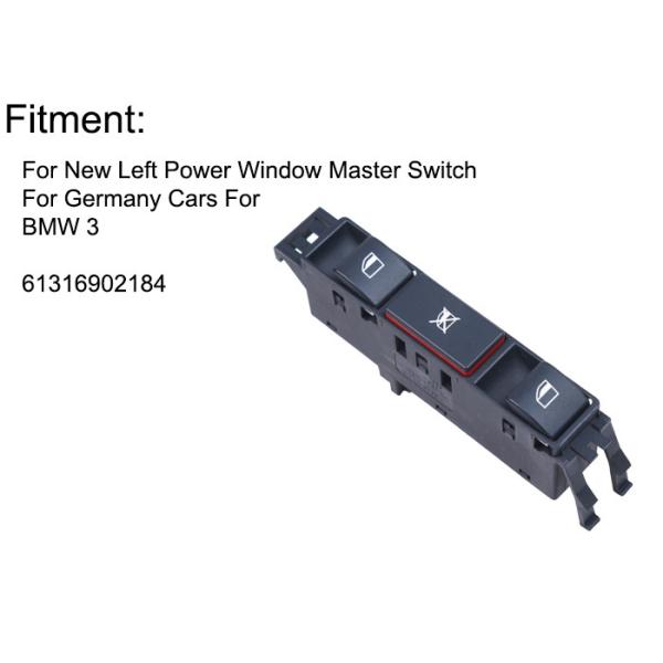 3 Series E46 BMW Power Window Switch , Left Power Window Button For Germany Cars