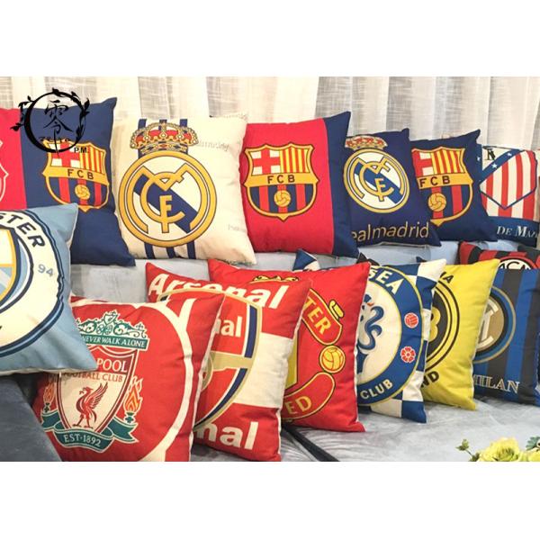 Buy Real Madrid  Barcelona Decorative Cushions Pillows , Multiple Soccer Teams Bed Pillows at wholesale prices