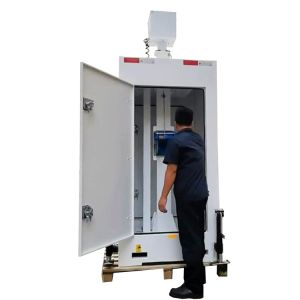Mobile Construction Site Monitoring Cabinet With 6m Telescopic Mast