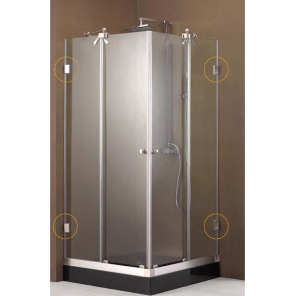 Soft Closing Stainless Steel 304 Hydraulic Glass Door Clamp Shower Hinge for 90 Degree