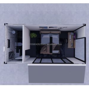 Hotel Accommodation 20ft Prefabricated Detachable House with Galvanized Steel