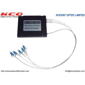 4CH FTTH Passive Fiber Wavelength Division Multiplexer 0.9mm Mux Demux