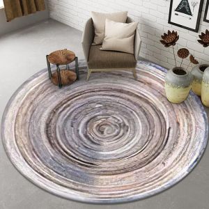 Abstract Printing Living Room Floor Carpets Circular Visual absorbent door mat
