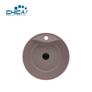 Granite Composite Kitchen Sink For Hotel Oval Single Bowl Undermount Granite