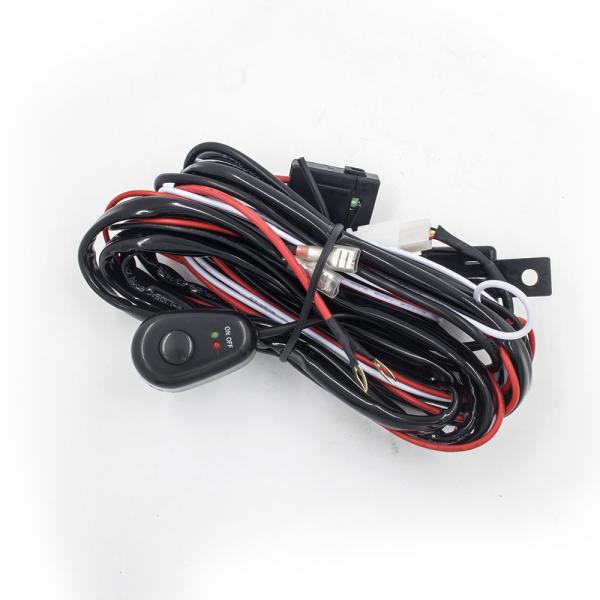 Buy 2.5 Meter Automotive LED light bar Wiring Harness with Connector Remote Controller Switch Control for car at wholesale prices