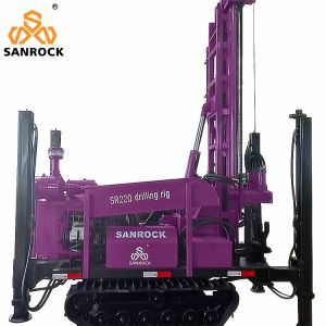 Hydraulic Water Well Drilling Rig Machine for 220m Drilling Depth and 140-320mm