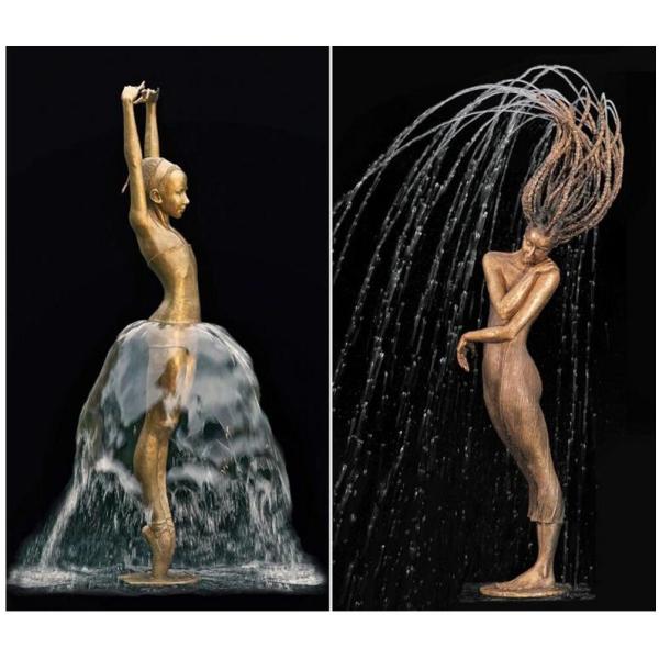 Figure Indoor Metal Sculptures Resin Portrait Spray Square Metal Sculpture