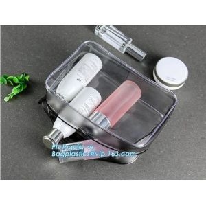 clear hanging toiletry bag pvc cosmetic bag, promotional plastic pvc clear