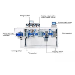 Automated Plastic Ampoule Filling And Sealing Machine Liquid Ampoule Making