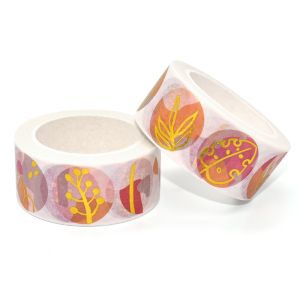 Custom Printed Clear Foil Washi Tape Waterproof Washi Paper Tape