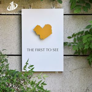 Wholesale Restaurant Outdoor Signs Stainless Steel Led Hollow Out Light Box