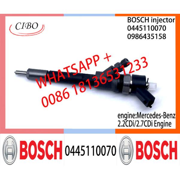 Buy BOSCH Common Rail Injector 0445110071 0445110070 0986435158 0445110072 0445110099 for Mercedes-Benz 2.2CDi/2.7CDi at wholesale prices