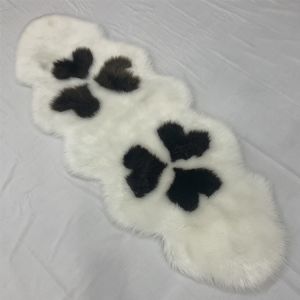 6ft Sheepskin Cushion Pads Fluffy Fur Carpet For Bench