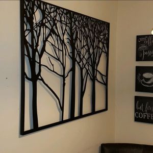 29x38 Inch Tree Of Life Artwork Metal Laser Cut For Garden