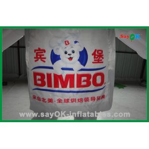 Inflatable Animal Balloons White Custom Advertising Inflatable Bear Inflatable