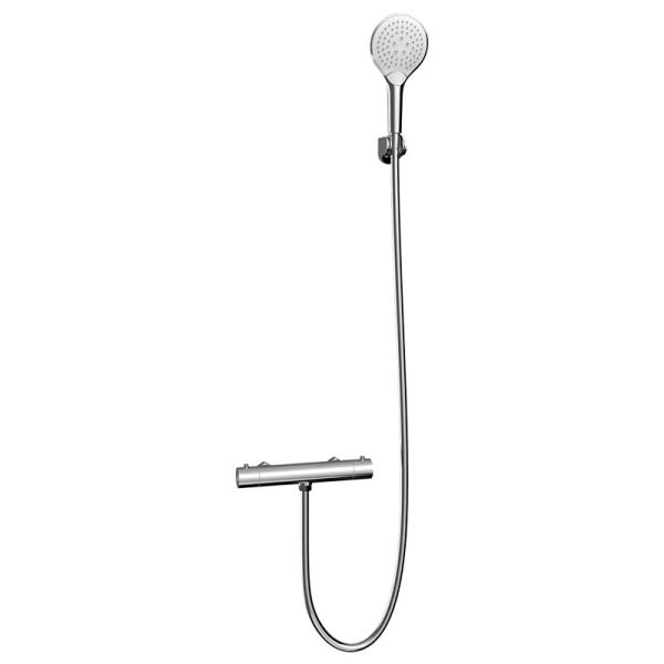 Buy Thermostatic Hand Shower Modern Round Wall Mounted Handshower Set Brass Chrome ARROW AG3511H at wholesale prices