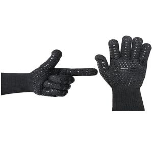 China EN407 Heat Resistant Barbecue Gloves , Heat Resistant Protective Gloves on sale