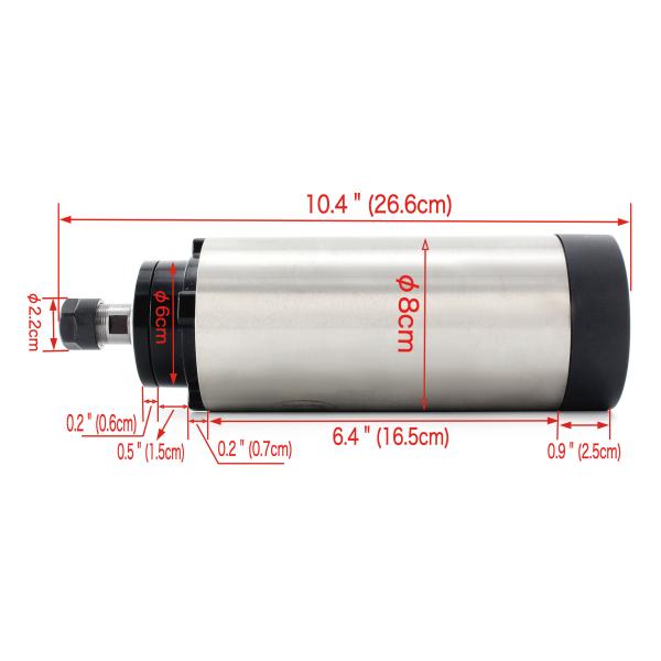 Air Cooling Spindle Motor Kit ER16 Collet 1.5KW 220V For CNC Wood Engraving