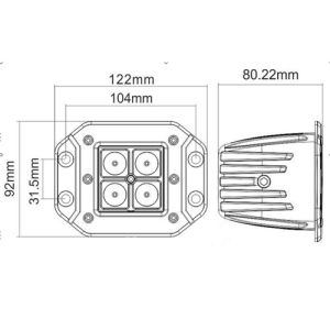 16W CREE LED Work Light