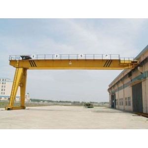 30m Lifting Height 50 Ton Electric Semi Gantry Crane , Cement Factory Goliath
