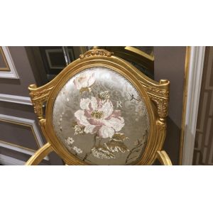 Antique Accent Wooden Armchair Royalty Living Room Leisure Arm Chair