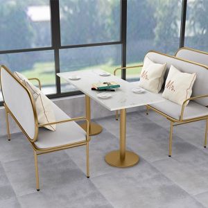 New Century Upholstered Booth Bench / Bar Banquette Seating With Arms