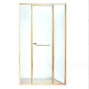 Stainless Steel Frame Style Fixed Rod Pull for Shower Room Sliding Tempered