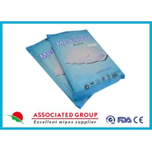 Pre - Moistened Wet Wash Glove With Internal Plastic Film Protector