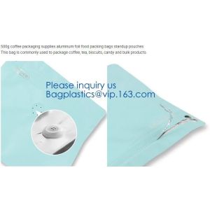 Biodegradable moistureproof Kraft aluminized foil flat bottom standup square