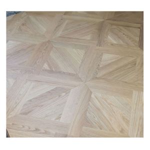 Bespoke Pattern Oak Versailles Engineered Flooring, No Bevel, Natural Vanished