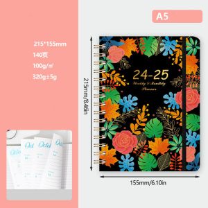 Elegant Rectangle Hardcover Notebook Printing 128gsm Matt Art Paper Natural