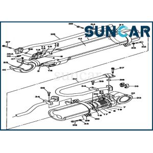 Quality CX460 CX470B Case Oil Seal LZ008350 Arm Cylinder Service Kit Replacement Kits for sale