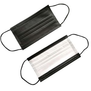 98% Adult 3 Ply Surgical EAC Disposable Black Masks