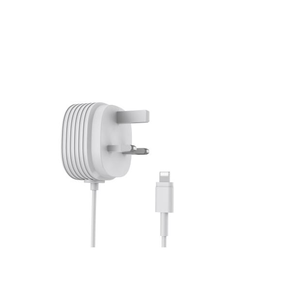 Buy White Lightning CE 5V2.4A iPhone Charger UK Adapter at wholesale prices
