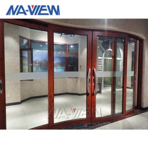 Wood grain Horizontal Sliding Porch Windows laminated Glass