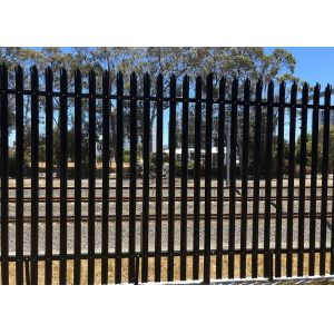 High Security Residential D Pale or W Pale Steel Fence Spike Palisade Fence 1.8m