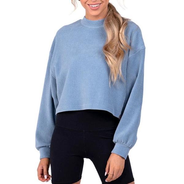 Sustainable Plain Crew Neck Sweatshirt Autumn And Winter Customized Embroidered