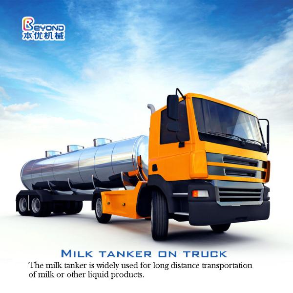 Milk tank of truck milk tank on truck tank milk storage tank milk transportation tank