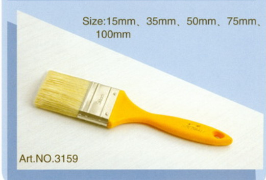 Plastic handle pure natural bristle Chinese bristle synthetic mix paint brush No