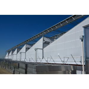 Multi Span Sawtooth Greenhouse Flower Farm Greenhouse 32m-80m