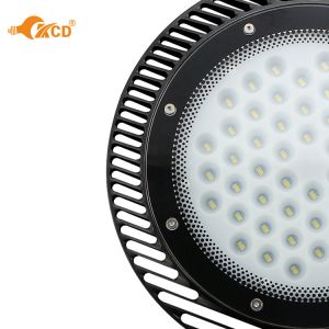 Aluminum Body 47.5X47.5X16cm 16000lm Round Led High Bay factory use streamline