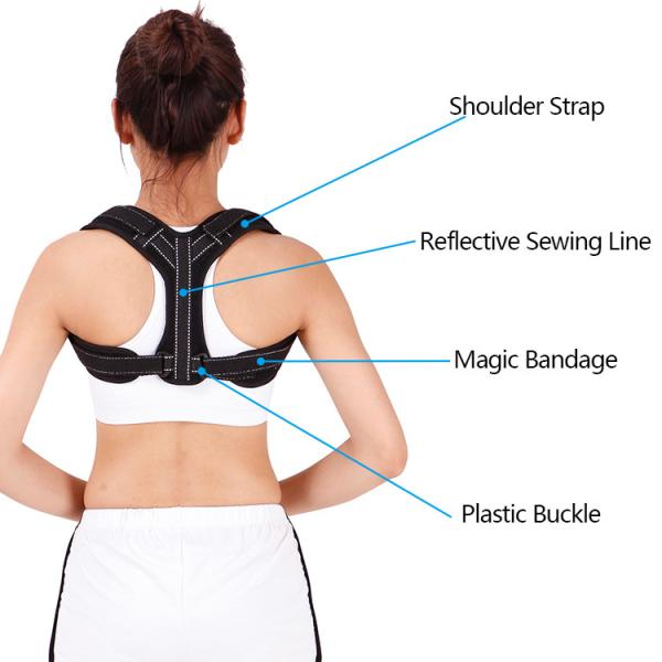 Comfortable Adjustable Shoulder Brace Upper Back Brace Magnetic Posture