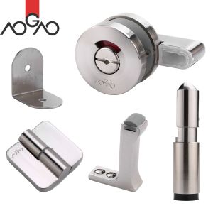 Quality Customizable Toilet Cubicle Hardware Stainless Steel Toilet Partition Accessories for sale