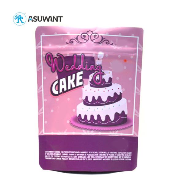 Buy Resealable 120mic Thickness Weed Customized Logo Water Proof Mylar Bag at wholesale prices