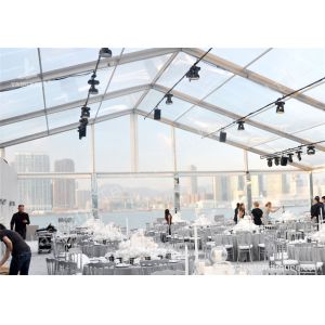 Outdoor Transparent PVC Cover Luxury Wedding Tents Wind Resistant