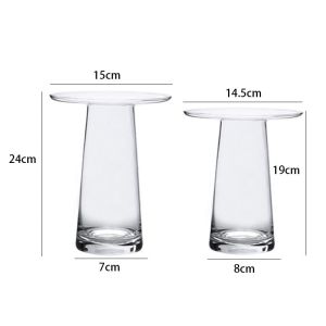 Family Decorative Crystal Borosilicate Glass Vases